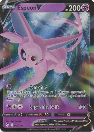 SWSH Evolving Skies 064/203 Espeon V