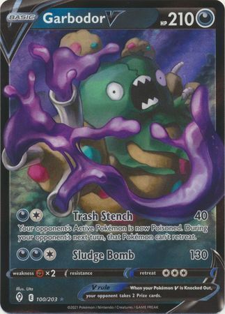 SWSH Evolving Skies 100/203 Garbodor V