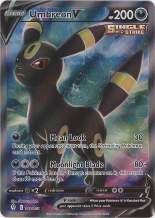 SWSH Evolving Skies 188/203 Umbreon V