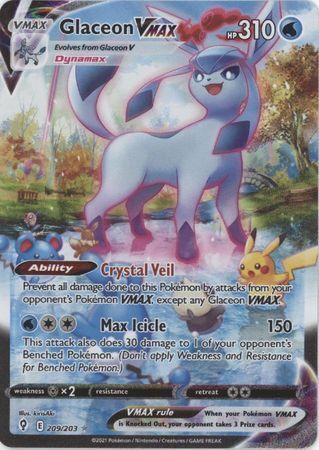 SWSH Evolving Skies 209/203 Glaceon VMAX