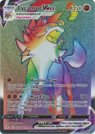 SWSH Evolving Skies 213/203 Lycanroc VMAX