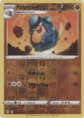 SWSH Evolving Skies 089/203 Palpitoad Reverse