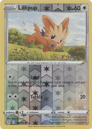 SWSH Evolving Skies 133/203 Lillipup Reverse