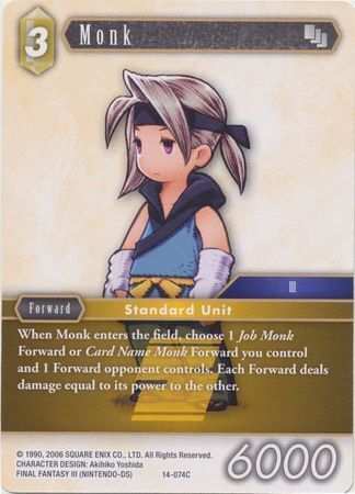 Final Fantasy Opus XIV 14-074 Monk