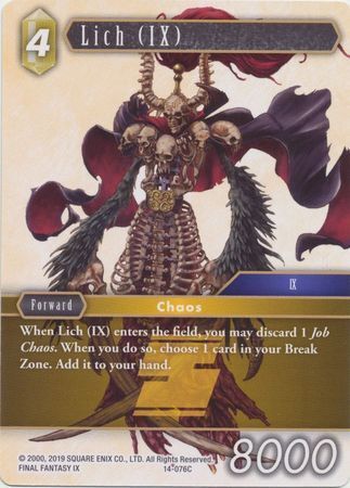 Final Fantasy Opus XIV 14-076 Lich (IX)
