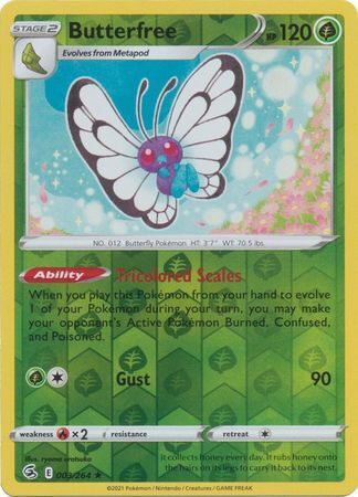 SWSH Fusion Strike 003-264 Butterfree Reverse
