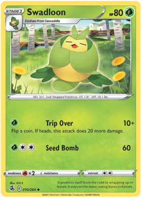 SWSH Fusion Strike 010-264 Swadloon