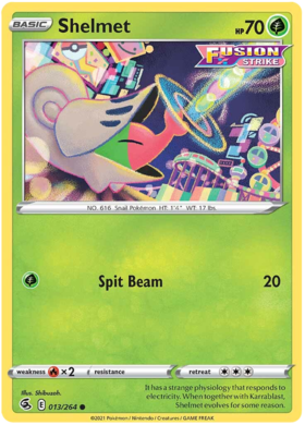 SWSH Fusion Strike 013-264 Shelmet