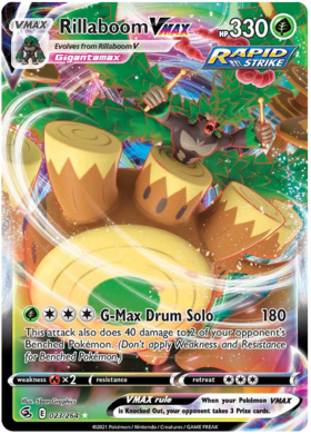 SWSH Fusion Strike 023-264 Rillaboom VMAX