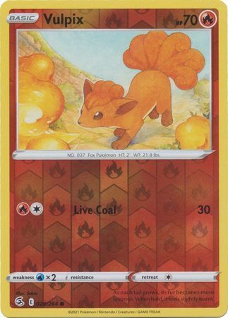 SWSH Fusion Strike 028-264 Vulpix Reverse