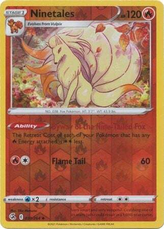SWSH Fusion Strike 031-264 Ninetales Reverse