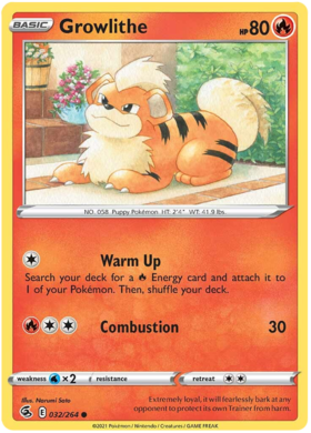 SWSH Fusion Strike 032-264 Growlithe