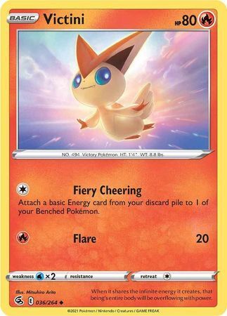 SWSH Fusion Strike 036-264 Victini
