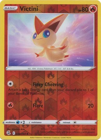 SWSH Fusion Strike 036-264 Victini Reverse