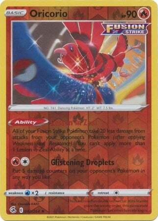 SWSH Fusion Strike 042-264 Oricorio Reverse
