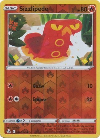 SWSH Fusion Strike 046-264 Sizzlipede Reverse