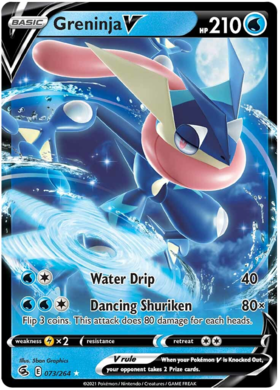 SWSH Fusion Strike 073-264 Greninja V