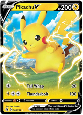 SWSH Fusion Strike 086-264 Pikachu V
