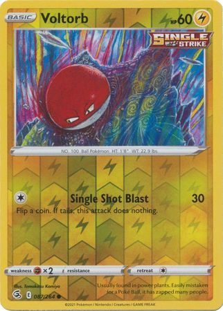 SWSH Fusion Strike 087-264 Voltorb Reverse
