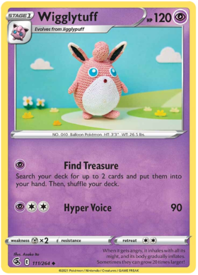 SWSH Fusion Strike 111-264 Wigglytuff