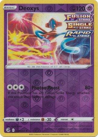 SWSH Fusion Strike 120-264 Deoxys Reverse