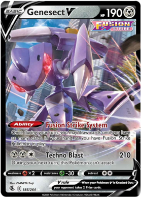 SWSH Fusion Strike 185-264 Genesect V