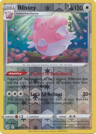 SWSH Fusion Strike 203-264 Blissey Reverse