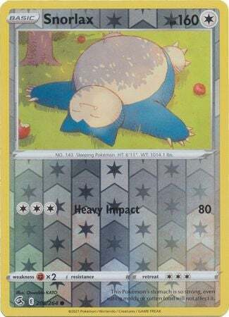 SWSH Fusion Strike 206-264 Snorlax Reverse