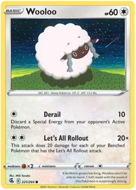 SWSH Fusion Strike 221-264 Wooloo