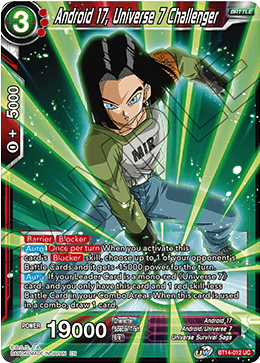 Cross Spirits BT14-012 Android 17 Universe 7 Challenger