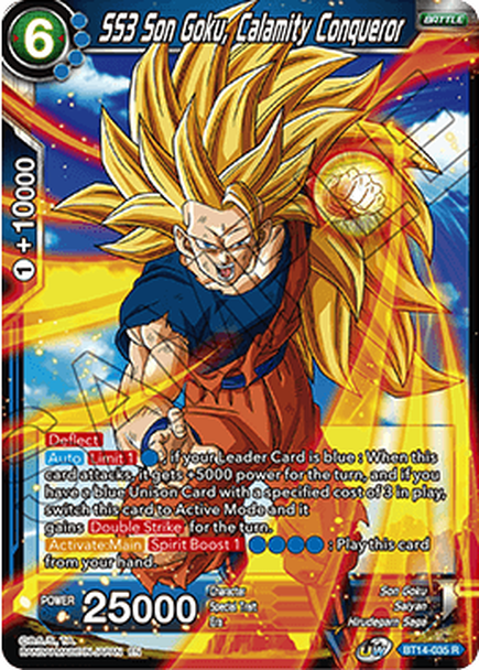 Cross Spirits BT14-035 SS3 Son Goku Calamity Conqueror