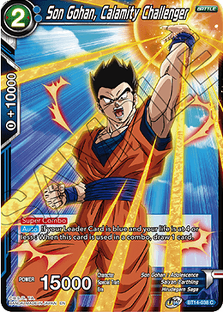 Cross Spirits BT14-038 Son Gohan Calamity Challenger