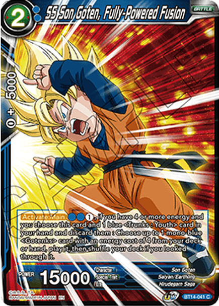 Cross Spirits BT14-041 SS Son Goten Fully-Powered Fusion