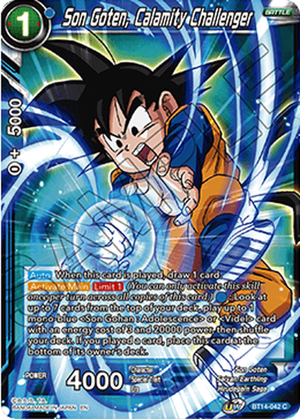 Cross Spirits BT14-042 Son Goten Calamity Challenger