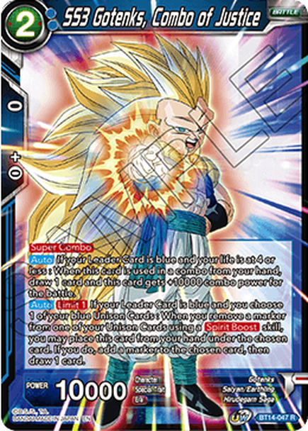 Cross Spirits BT14-047 SS3 Gotenks Combo Of Justice
