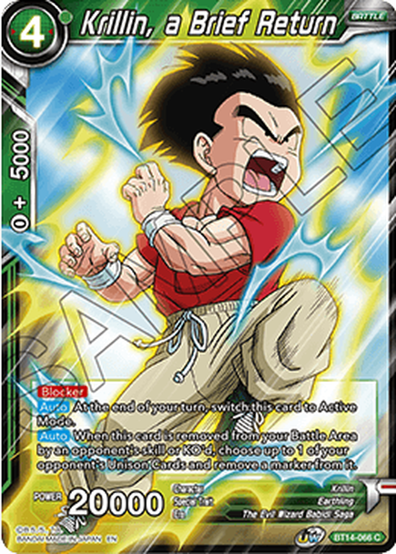 Cross Spirits BT14-066 Krillin A Brief Return