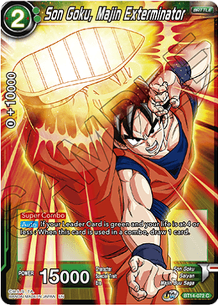 Cross Spirits BT14-072 Son Goku Majin Exterminator