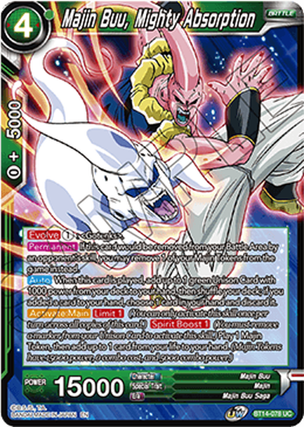 Cross Spirits BT14-078 Majin Buu Mighty Absorption