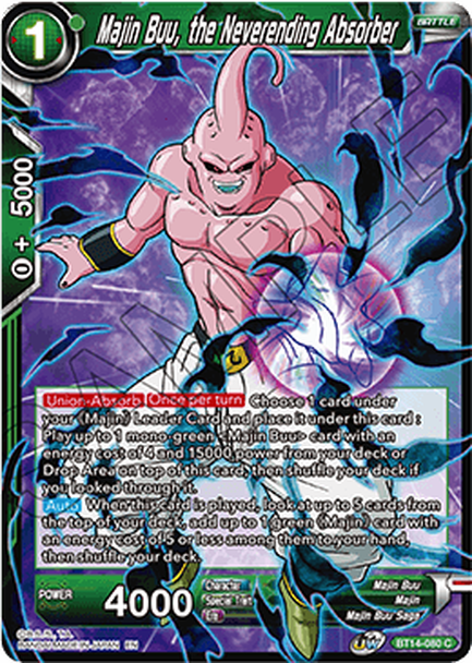 Cross Spirits BT14-080 Majin Buu The Neverending Absorber