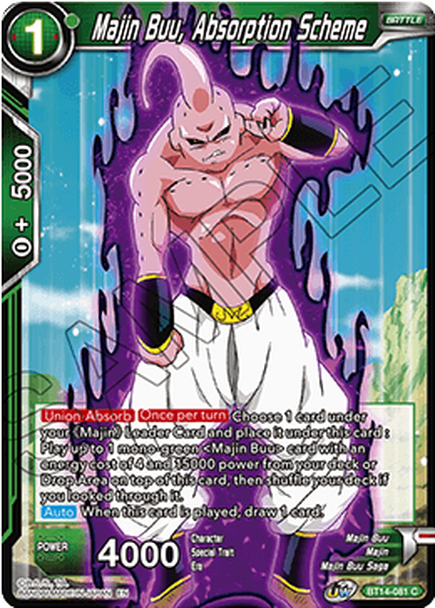 Cross Spirits BT14-081 Majin Buu Absorption Scheme