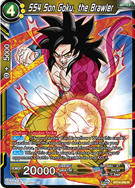 Cross Spirits BT14-095 SS4 Son Goku The Brawler