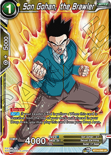Cross Spirits BT14-098 Son Gohan The Brawler