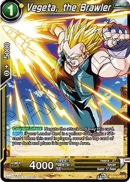 Cross Spirits BT14-101 Vegeta The Brawler