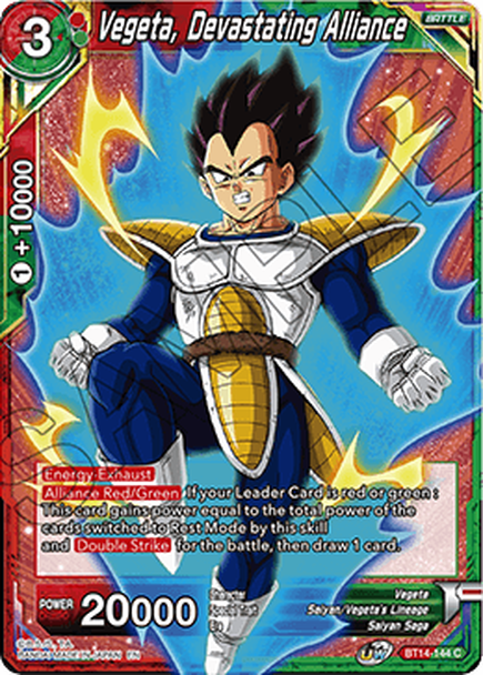 Cross Spirits BT14-144 Vegeta Devastating Alliance