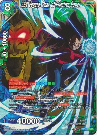 Dragon Ball Super Card Game - Mythic MB-01 BT8-136 SS4 Vegeta, Peak of Primitive Power