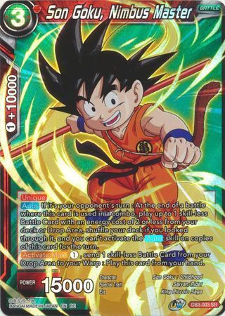 Dragon Ball Super Card Game - Mythic MB-01 DB3-003 Son Goku, Nimbus Master