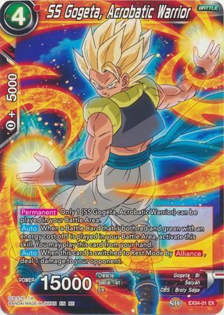 Dragon Ball Super Card Game - Mythic MB-01 EX04-01 SS Gogeta, Acrobatic Warrior