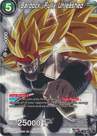 Dragon Ball Super Card Game - Mythic MB-01 P-067 Bardock, Fully Unleashed