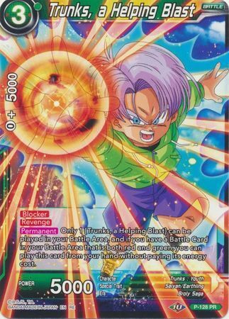 Dragon Ball Super Card Game - Mythic MB-01 P-128 Trunks, a Helping Blast