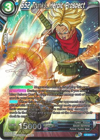 Dragon Ball Super Card Game - Mythic MB-01 P-219 SS2 Trunks, Heroic Prospect